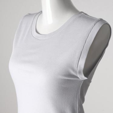 MIDIUMISOLID for Ladies リブタンクトップ　LIGHT GRAY No.6