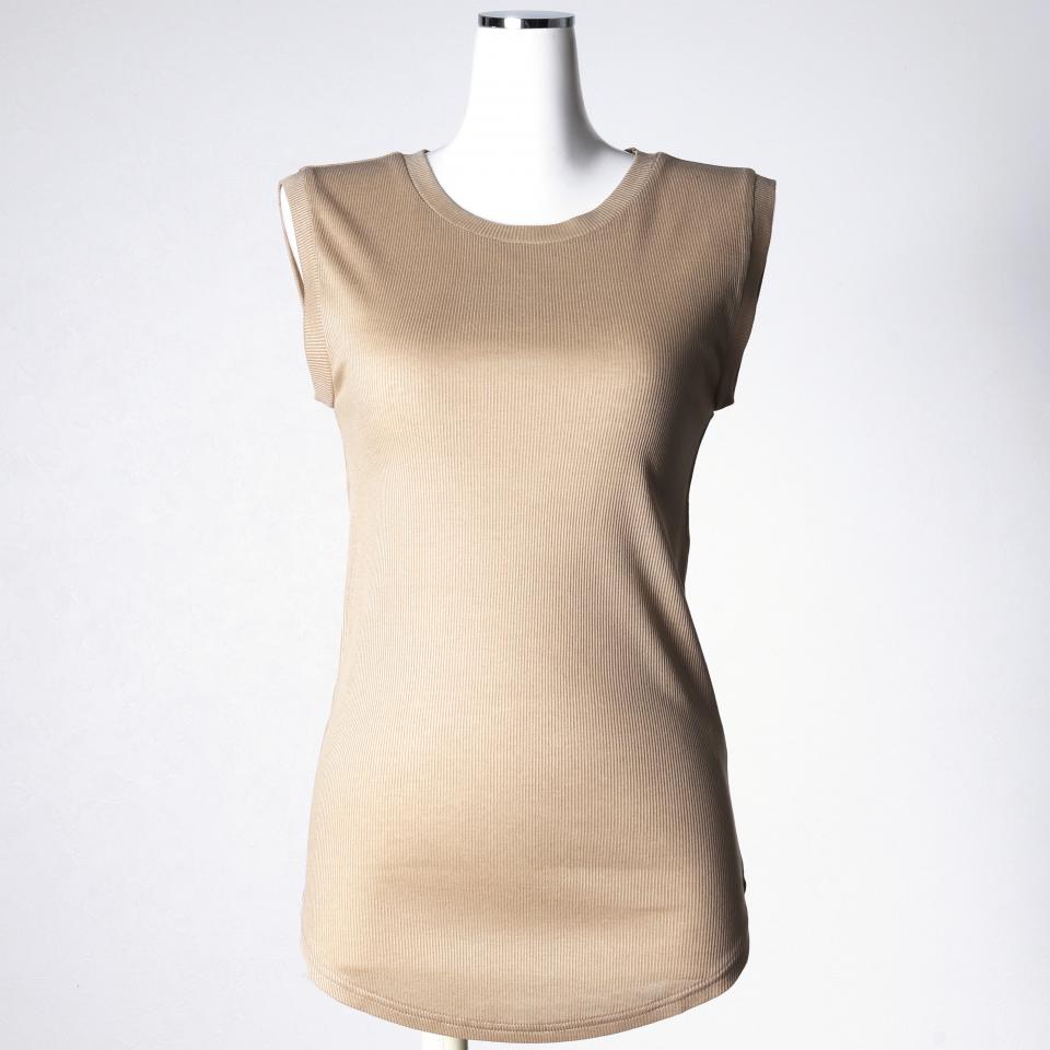 MIDIUMISOLID for Ladies リブタンクトップ　BEIGE