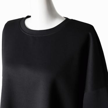 MIDIUMISOLID for Ladies バックフックスウェットプルオーバー　BLACK No.7