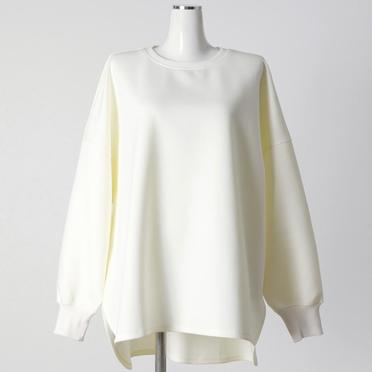 MIDIUMISOLID for Ladies バックフックスウェットプルオーバー　OFF WHITE No.1