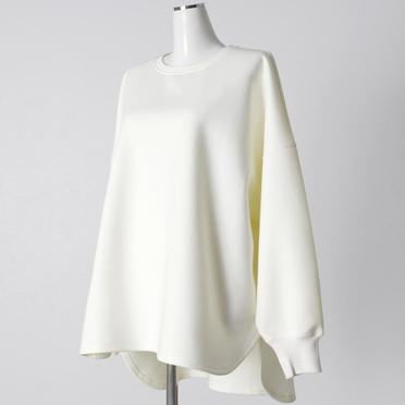 MIDIUMISOLID for Ladies バックフックスウェットプルオーバー　OFF WHITE No.2