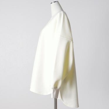 MIDIUMISOLID for Ladies バックフックスウェットプルオーバー　OFF WHITE No.3