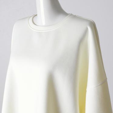 MIDIUMISOLID for Ladies バックフックスウェットプルオーバー　OFF WHITE No.7