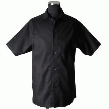 Stretch Linen Half Sleeve Shirts　BLACK No.1