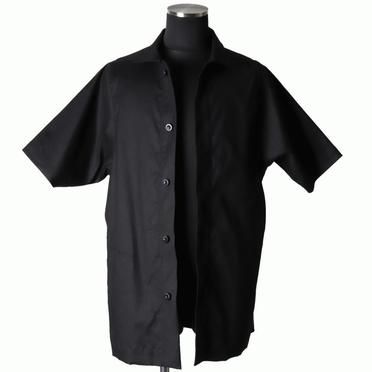 Stretch Linen Half Sleeve Shirts　BLACK No.7