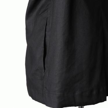 Stretch Linen Half Sleeve Shirts　BLACK No.11