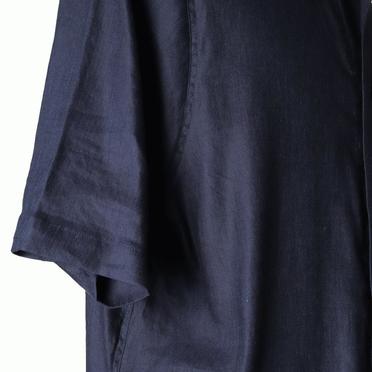 Stretch Linen Half Sleeve Shirts　NAVY No.19