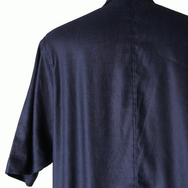 Stretch Linen Half Sleeve Shirts　NAVY No.10