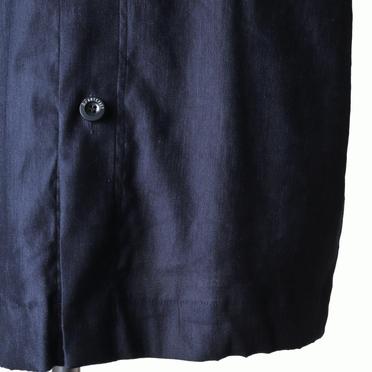 Stretch Linen Half Sleeve Shirts　NAVY No.12