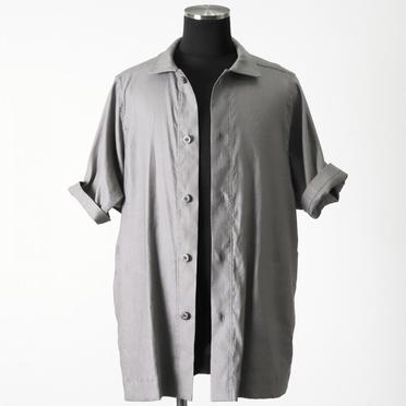 Stretch Linen Half Sleeve Shirts　L.GREY No.7