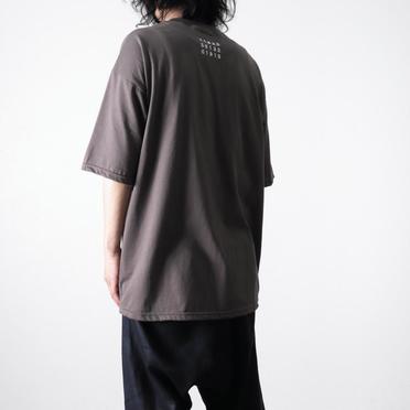 Embroidery Over Sized Tee　GREY No.5