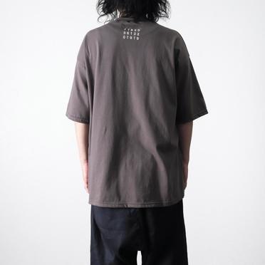 Embroidery Over Sized Tee　GREY No.1