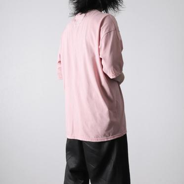 Embroidery Over Sized Tee　L.PINK No.13
