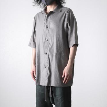 Stretch Linen Half Sleeve Shirts　L.GREY No.14