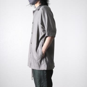 Stretch Linen Half Sleeve Shirts　L.GREY No.15