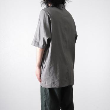 Stretch Linen Half Sleeve Shirts　L.GREY No.16