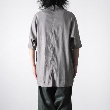 Stretch Linen Half Sleeve Shirts　L.GREY No.17
