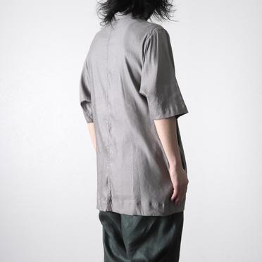 Stretch Linen Half Sleeve Shirts　L.GREY No.18