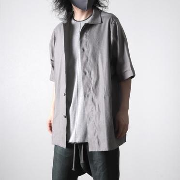 Stretch Linen Half Sleeve Shirts　L.GREY No.20