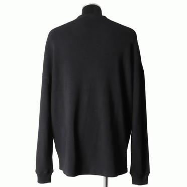 Rib Knit Oversize Top　BLACK No.5