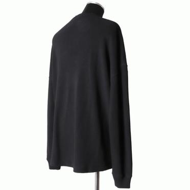 Rib Knit Oversize Top　BLACK No.6