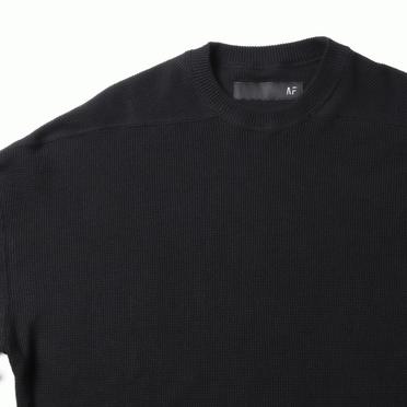 Rib Knit Oversize Top　BLACK No.7