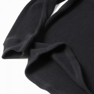 Rib Knit Oversize Top　BLACK No.10