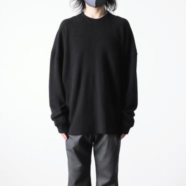 Rib Knit Oversize Top　BLACK No.11