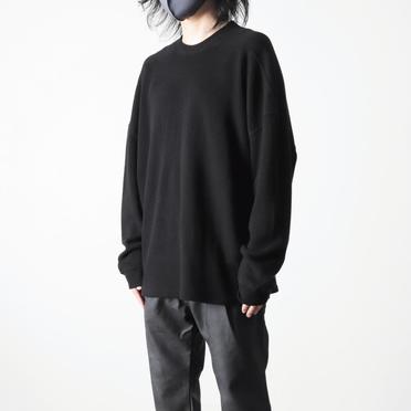 Rib Knit Oversize Top　BLACK No.12