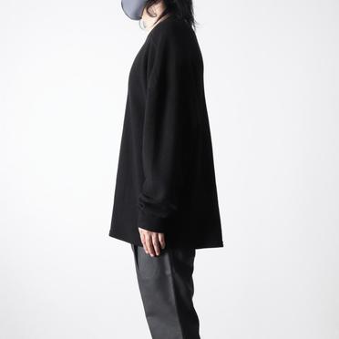 Rib Knit Oversize Top　BLACK No.13