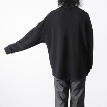 Rib Knit Oversize Top　BLACK No.16