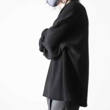 Rib Knit Oversize Top　BLACK No.20