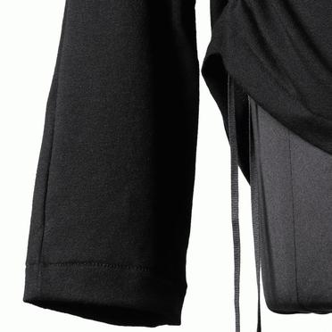 テンセルシルクカシミヤベア天竺 ハイネックプルオーバー　BLACK No.12
