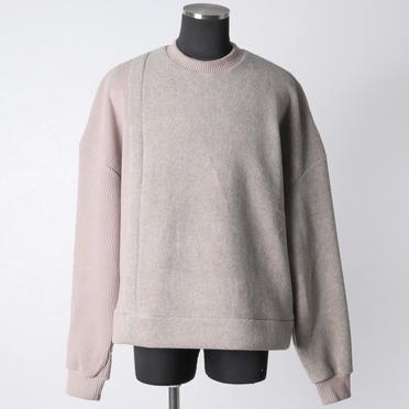 [SALE] 30%OFF　A.F ARTEFACT Knit Corduroy Combi Fleece Top　L.BEIGE No.1