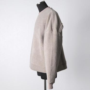 [SALE] 30%OFF　A.F ARTEFACT Knit Corduroy Combi Fleece Top　L.BEIGE No.3