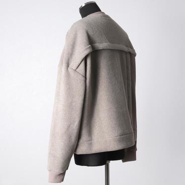 [SALE] 30%OFF　A.F ARTEFACT Knit Corduroy Combi Fleece Top　L.BEIGE No.4