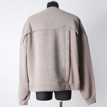 [SALE] 30%OFF　A.F ARTEFACT Knit Corduroy Combi Fleece Top　L.BEIGE No.5