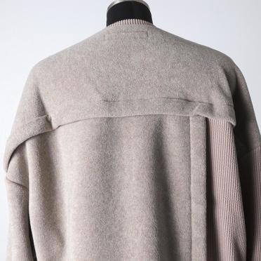 [SALE] 30%OFF　A.F ARTEFACT Knit Corduroy Combi Fleece Top　L.BEIGE No.9