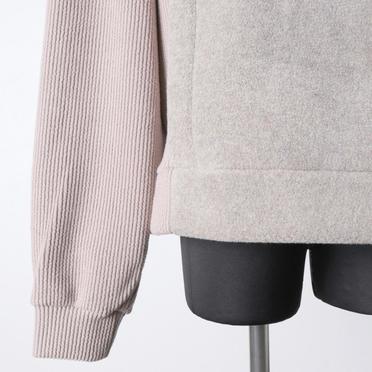 [SALE] 30%OFF　A.F ARTEFACT Knit Corduroy Combi Fleece Top　L.BEIGE No.11