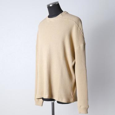 Heavy Waffle Over Size Top　BEIGE No.2