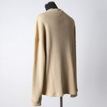 Heavy Waffle Over Size Top　BEIGE No.4