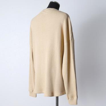 Heavy Waffle Over Size Top　BEIGE No.6