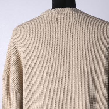 Heavy Waffle Over Size Top　BEIGE No.9