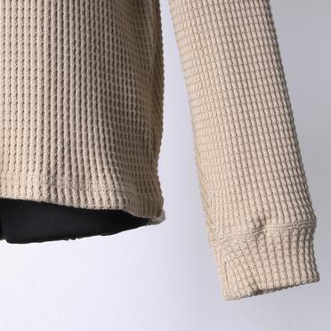 Heavy Waffle Over Size Top　BEIGE No.10
