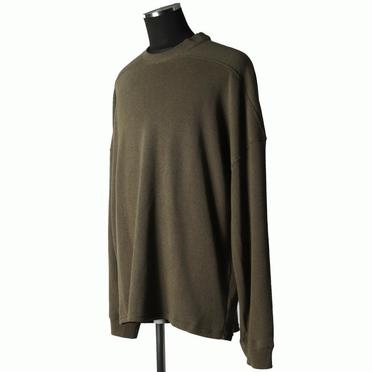 Rib Knit Oversize Top　OLIVE No.2