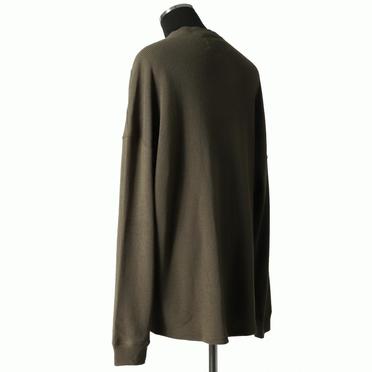 Rib Knit Oversize Top　OLIVE No.4