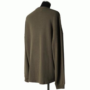 Rib Knit Oversize Top　OLIVE No.6