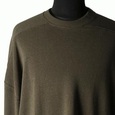 Rib Knit Oversize Top　OLIVE No.7