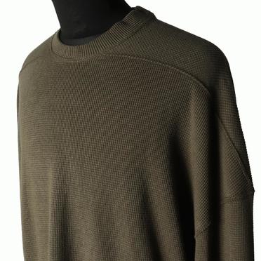 Rib Knit Oversize Top　OLIVE No.8