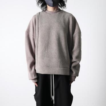 [SALE] 30%OFF　A.F ARTEFACT Knit Corduroy Combi Fleece Top　L.BEIGE No.13